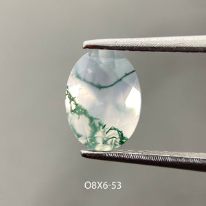 Moss agate | oval cut 8x6 mm - choose yours - Eden Garden Jewelry™