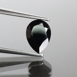 Moissanite | pear cut 7x5mm, Black color, VS, 0.7 ct - Eden Garden Jewelry™