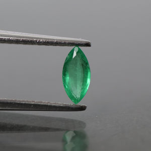 Emerald | natural, marquise cut 6 x 3mm, AAA quality, Zambia, 0.25ct - Eden Garden Jewelry™