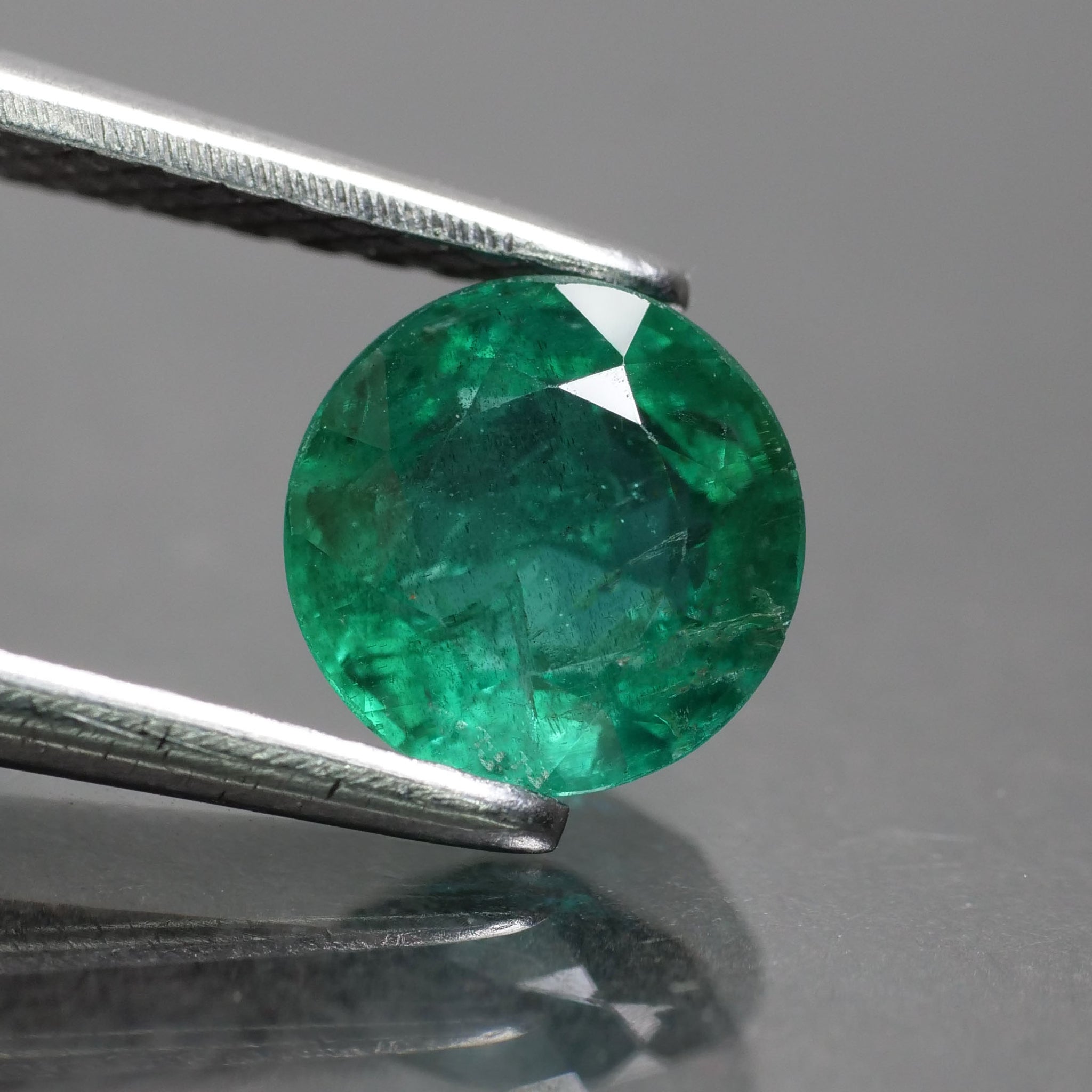 Emerald | deep green, natural, round cut 6mm*, AAAA quality, Zambia, 0.75 ct - Eden Garden Jewelry™