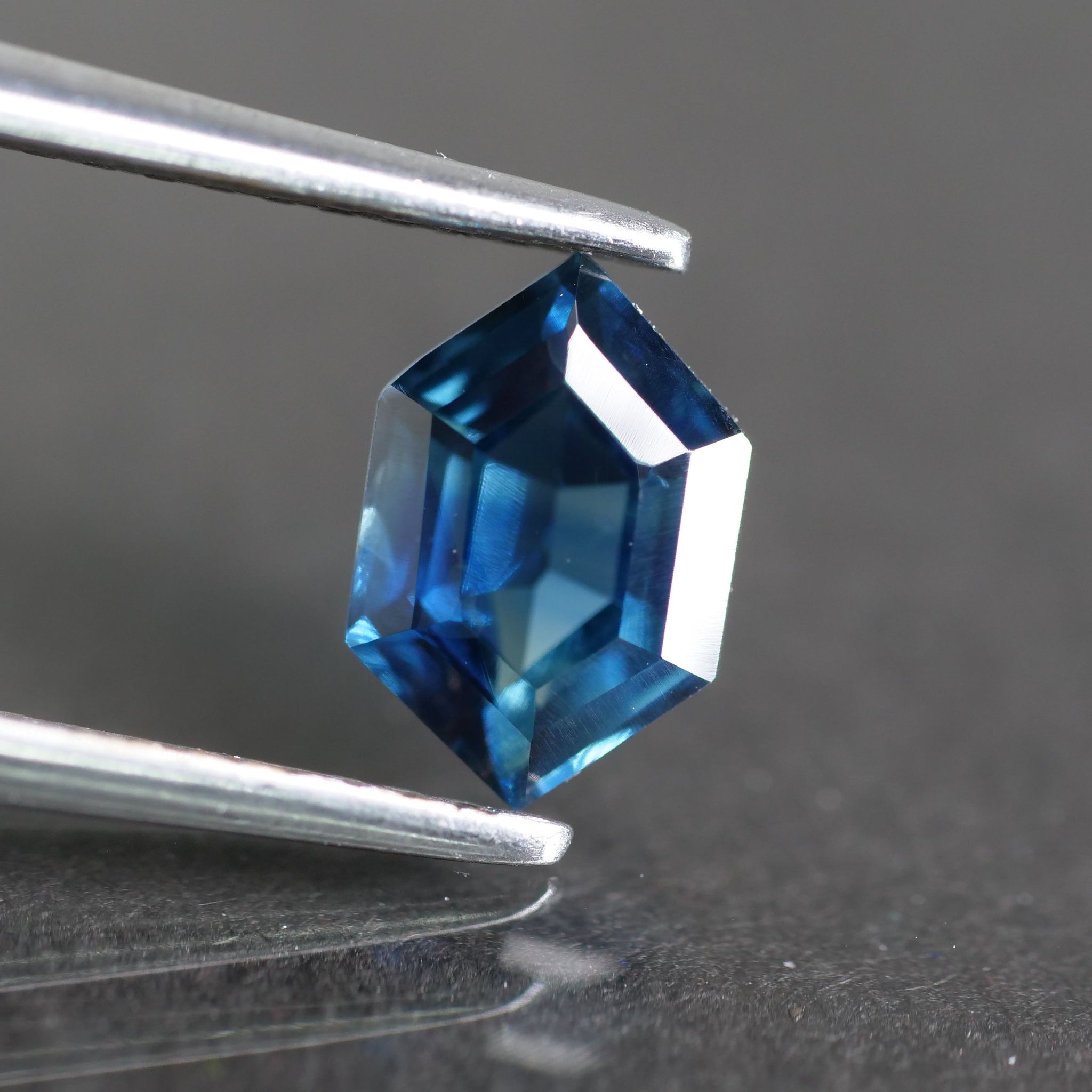 Sapphire | natural, blue color, hexagon cut 7.5x5 mm, 1.10 ct, Australia - Eden Garden Jewelry™