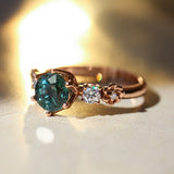 Fiorella round | floral engagement ring setting - Eden Garden Jewelry™