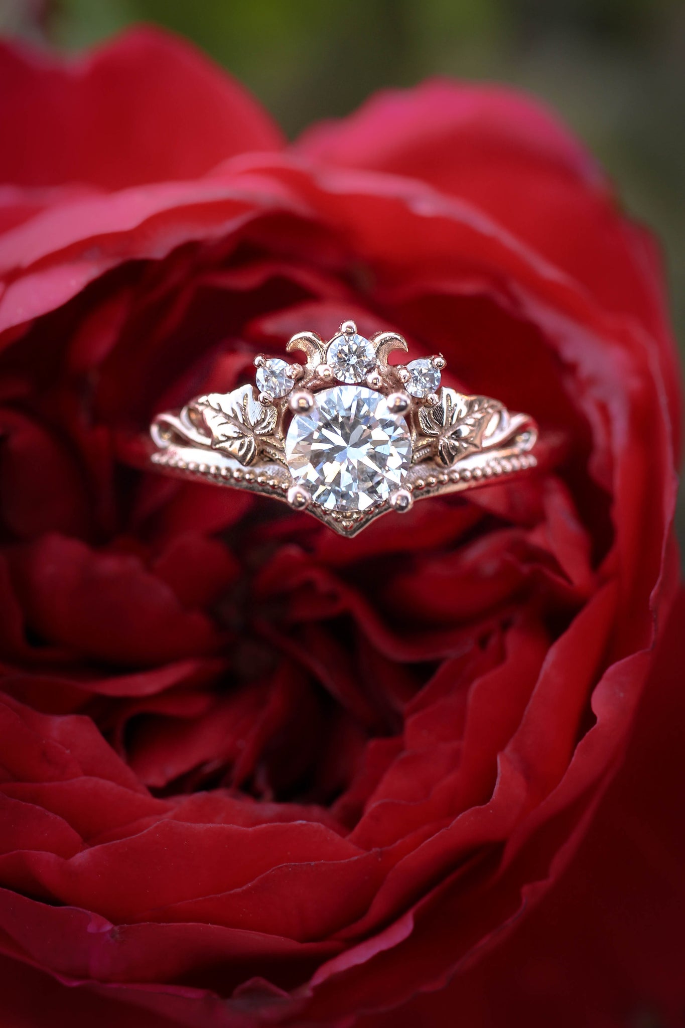 0.5 ct diamonds engagement ring / Ariadne - Eden Garden Jewelry™