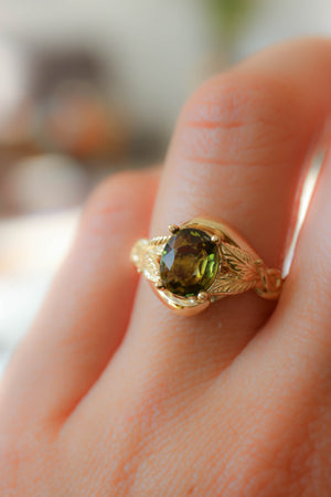 Azalea | custom engagement ring setting, oval gemstone - Eden Garden Jewelry™