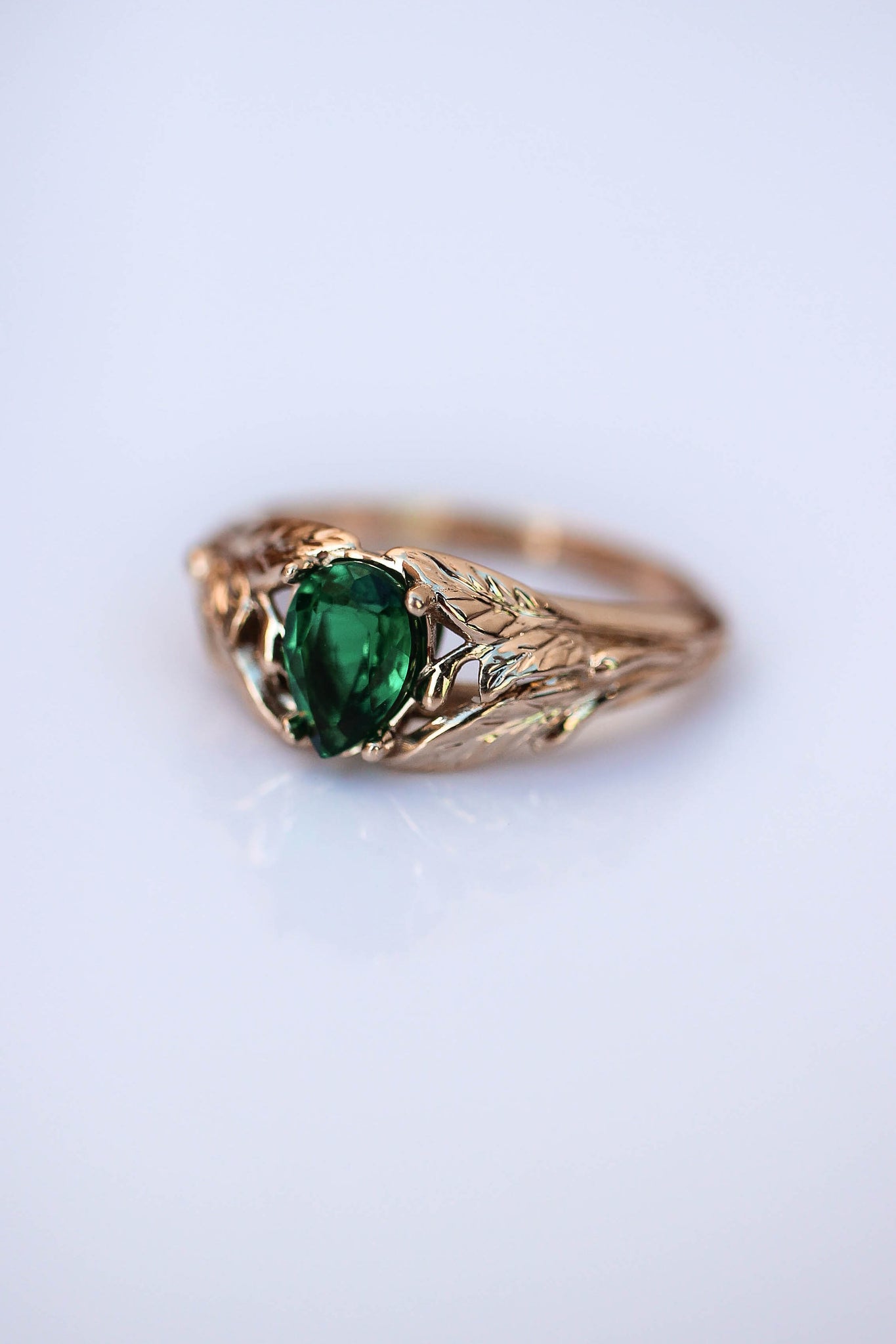 Wisteria | pear cut gemstone setting for custom ring - Eden Garden Jewelry™