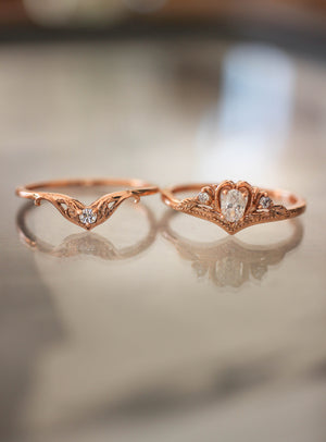 Moissanite engagement ring / Amura - Eden Garden Jewelry™