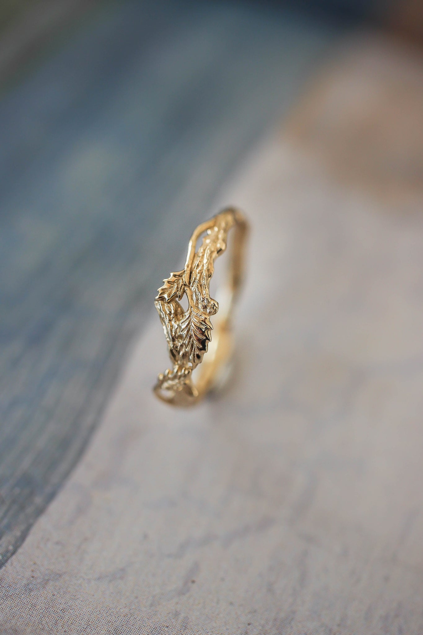 Branch wedding band, small wedding ring - Eden Garden Jewelry™