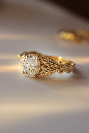 Cornus | custom engagement ring setting, oval gemstone - Eden Garden Jewelry™
