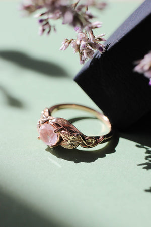 Azalea | custom engagement ring setting, round 6 mm - Eden Garden Jewelry™