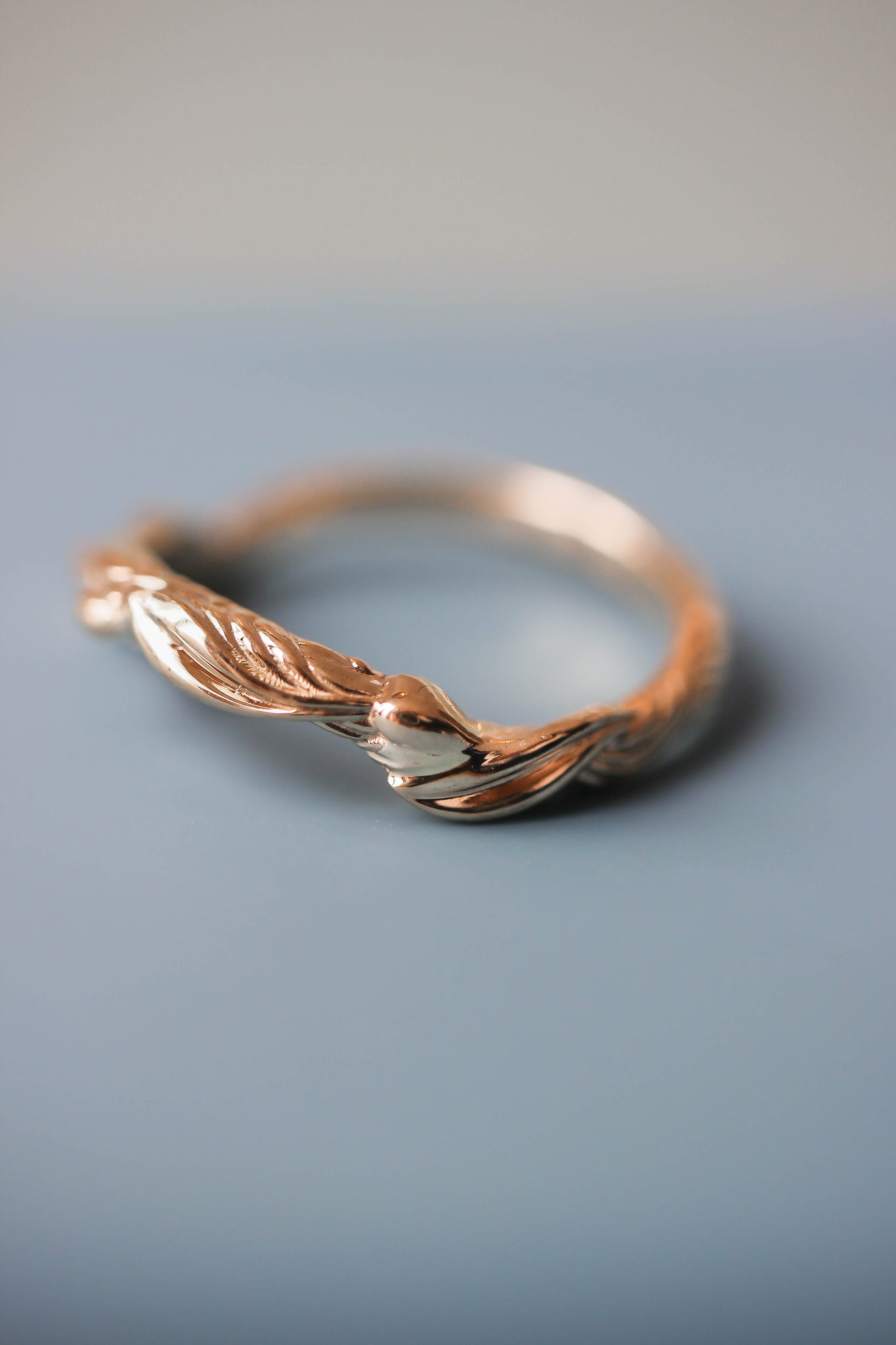 Twisted branch wedding ring, matching band for Olivia - Eden Garden Jewelry™