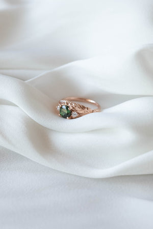 Verdi | engagement ring setting with round cut gemstone 6 mm - Eden Garden Jewelry™