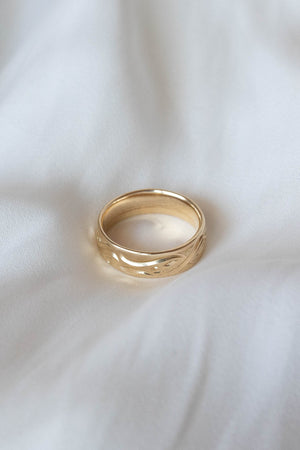 Man infinity symbol wedding band, gold comfort fit wedding ring for him - Eden Garden Jewelry™