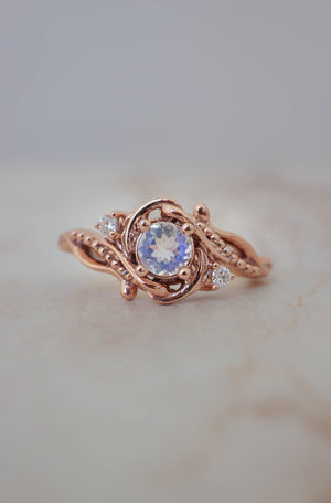 Undina | 5mm round cut gemstone setting - Eden Garden Jewelry™
