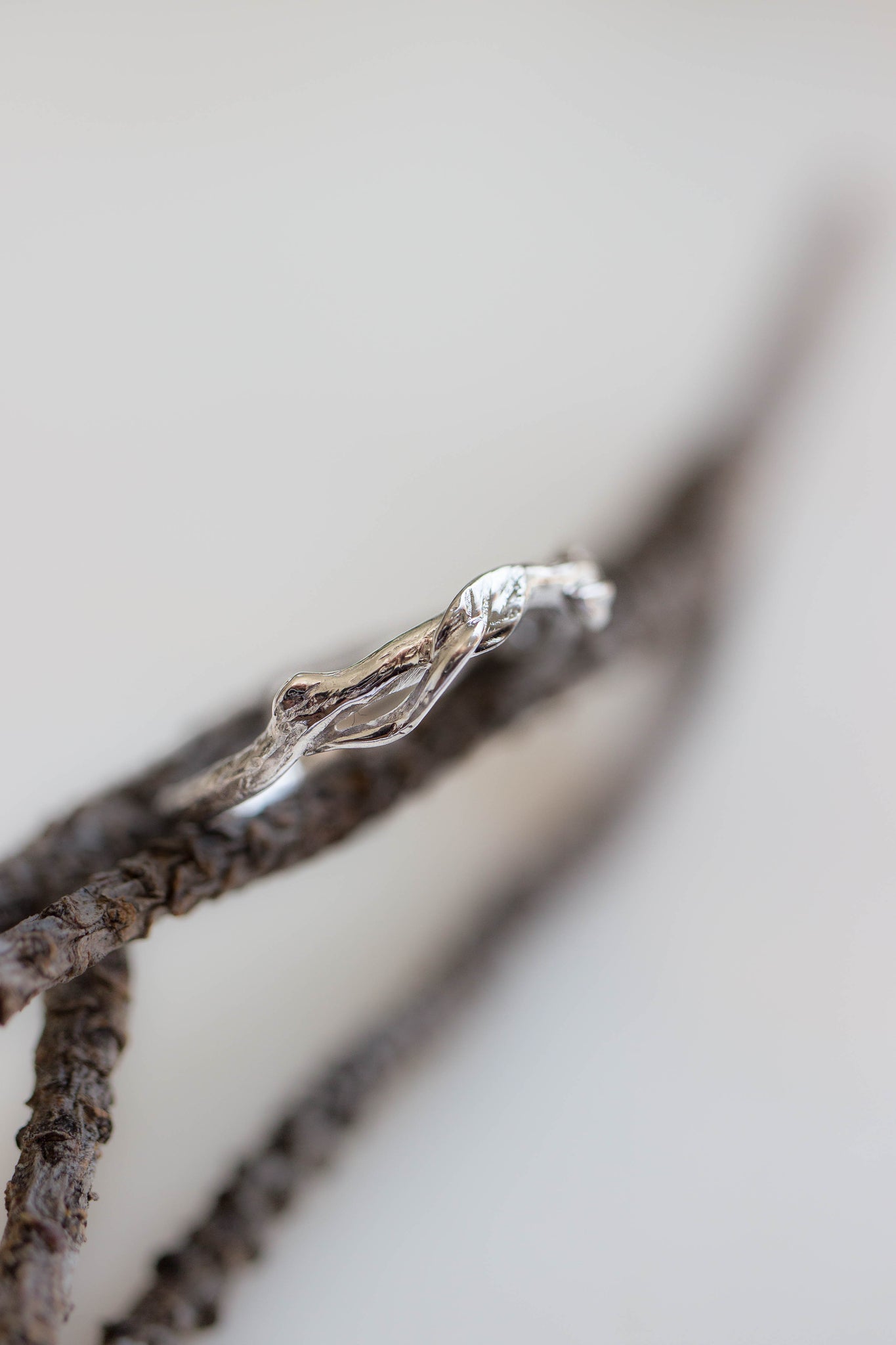 Branch wedding ring, matching band for Clematis - Eden Garden Jewelry™