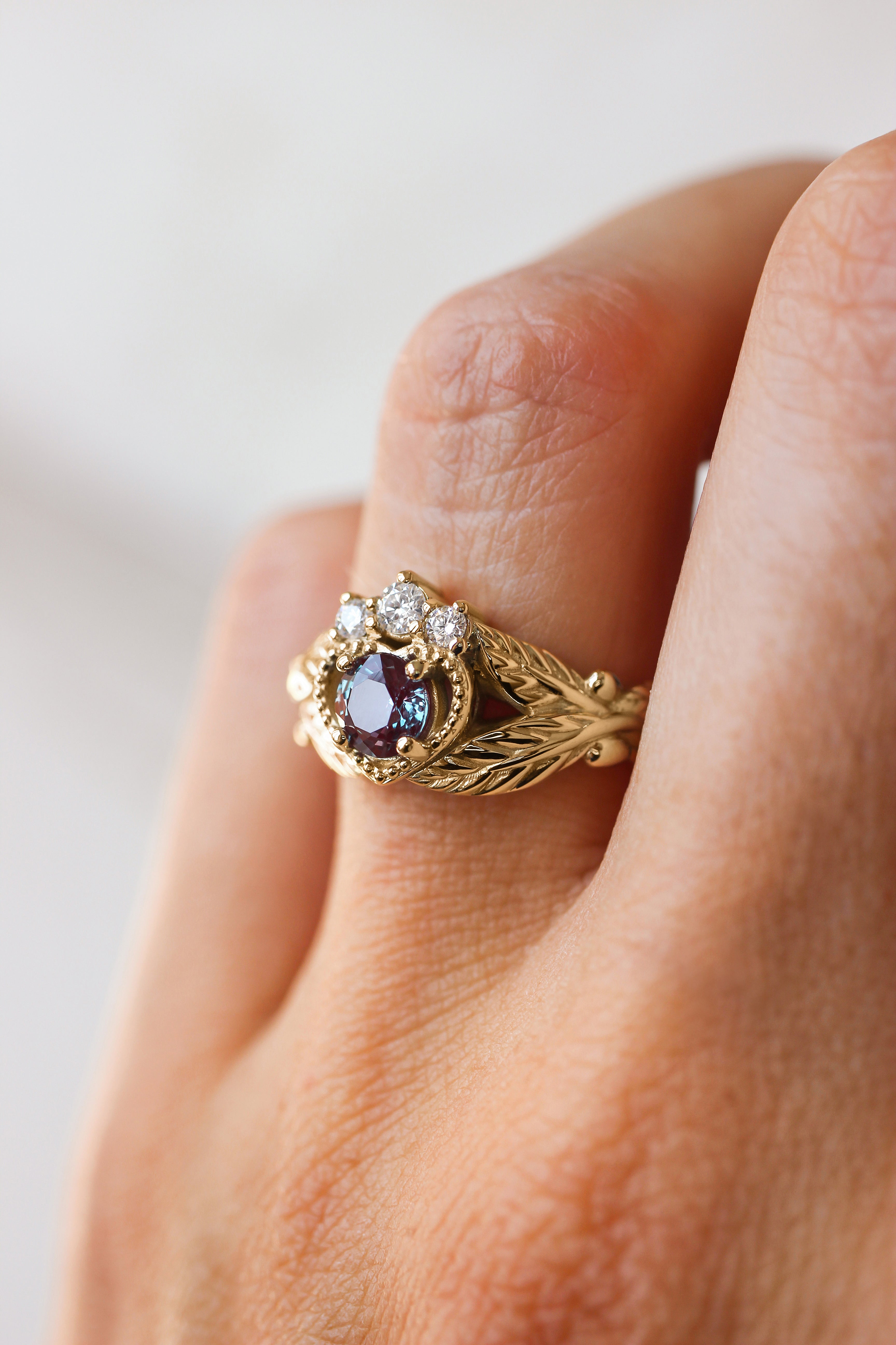 Alexandrite Irish Claddagh Jewelry Mini Sterling Silver Claddagh