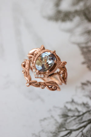 Lida | oval cut gemstone setting - Eden Garden Jewelry™