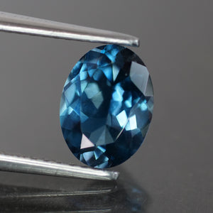 Topaz, teal blue, oval cut VVS 8x6mm 1.30ct - Eden Garden Jewelry™