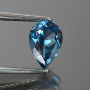 Topaz, teal blue, pear cut VVS 7x5mm 0.75ct - Eden Garden Jewelry™