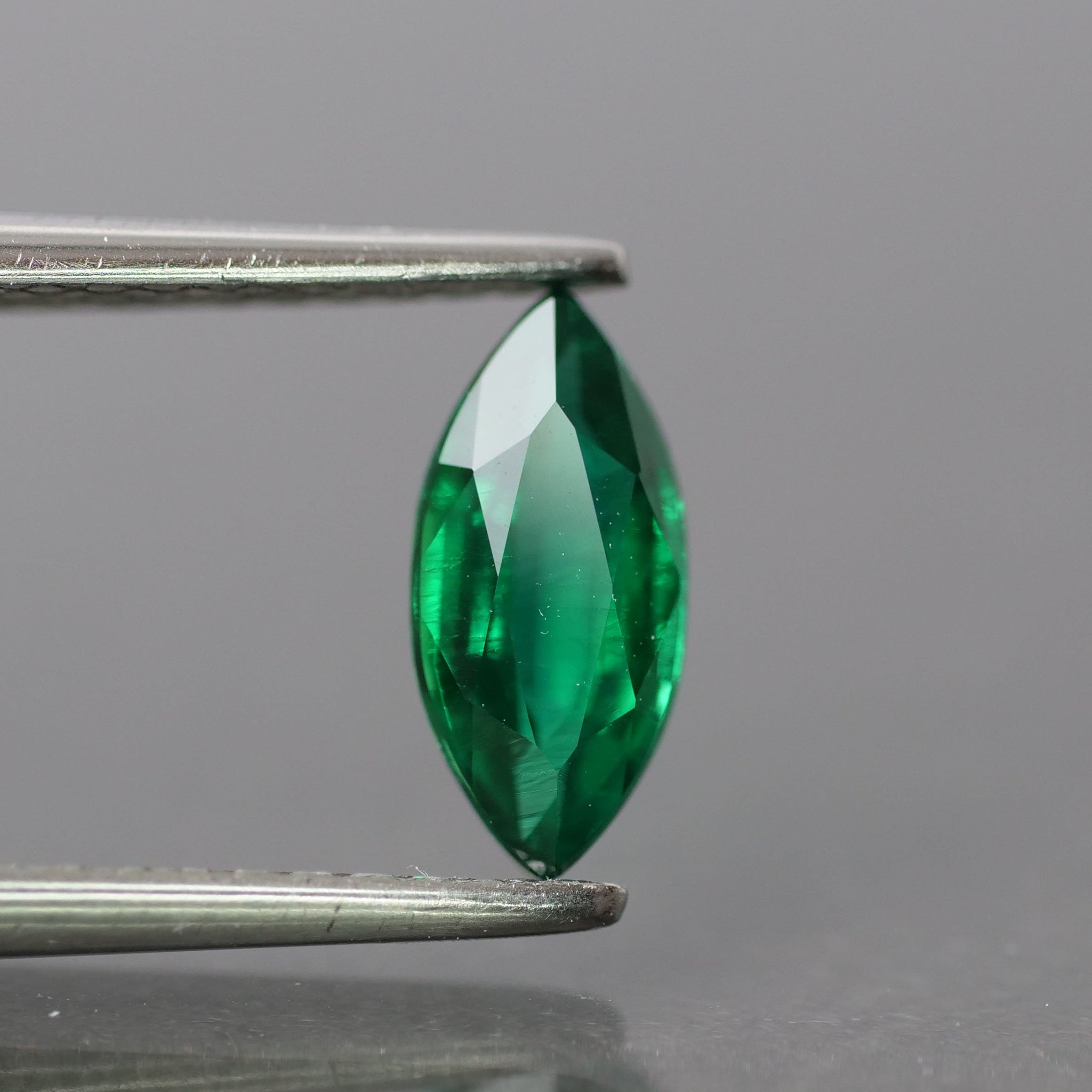 Emerald | Lab-Created Hydrothermal, marquise cut 8 x 4mm, VS 0.5ct - Eden Garden Jewelry™