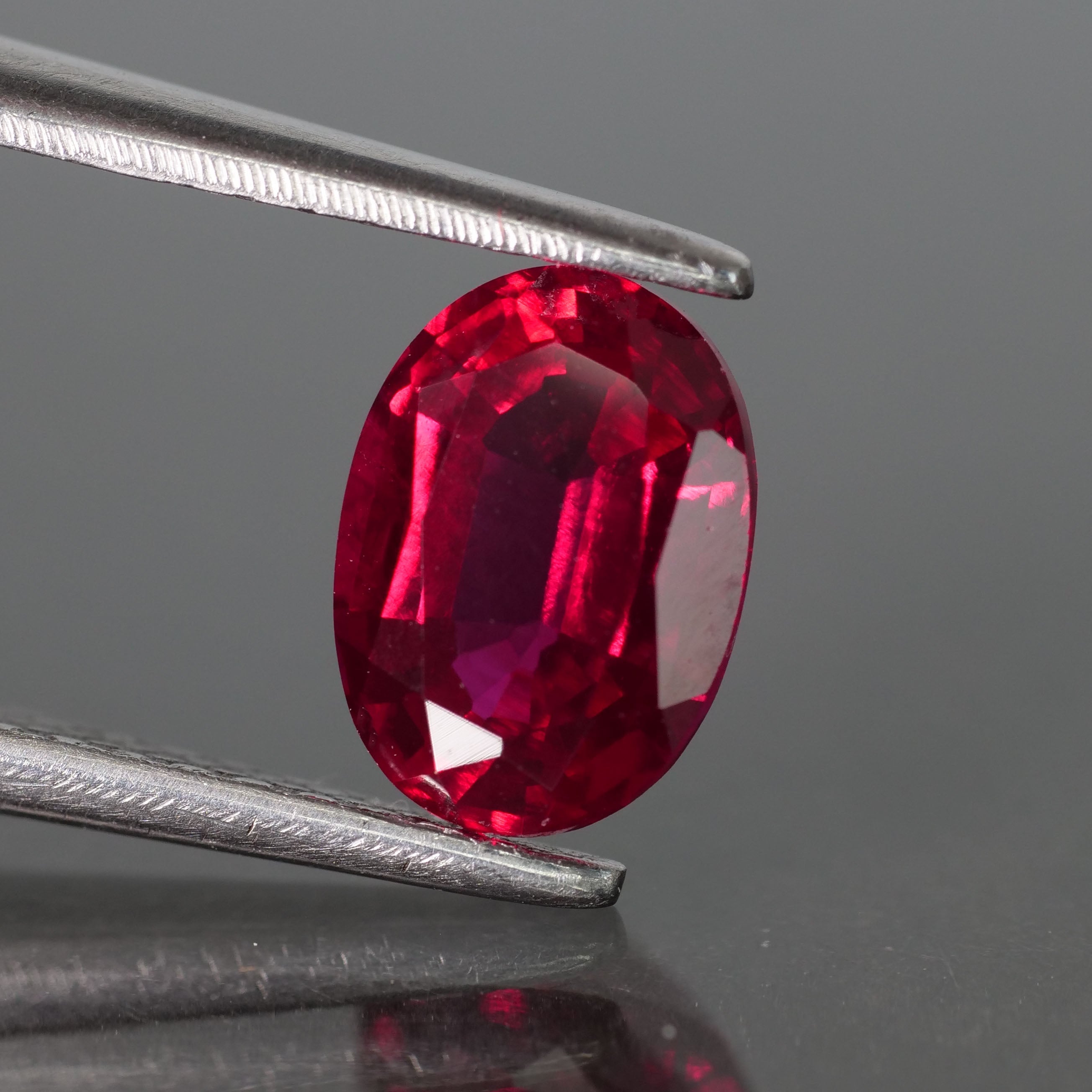 Ruby | Lab created, oval cut 8x6 mm, 1.5 ct | Eden Garden Jewelry™