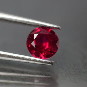 Ruby | Lab created Hydrothermal , round cut 5 mm, 0.8 ct - Eden Garden Jewelry™