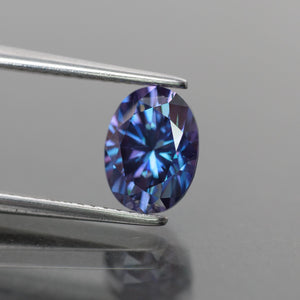 Moissanite blue | oval cut 8x6 mm, VS, 1.49 ct - Eden Garden Jewelry™