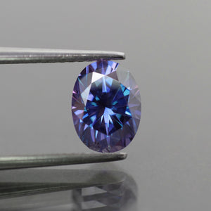 Moissanite blue | oval cut 8x6 mm, VS, 1.49 ct - Eden Garden Jewelry™