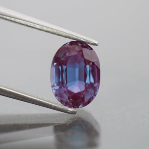 Alexandrite | lab created, colour changing, oval cut 8x6mm, 1.60ct - Eden Garden Jewelry™