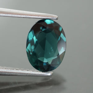 Tourmaline | Teal blue colour, oval cut 8x6 mm, 1.20ct, VS - Eden Garden Jewelry™
