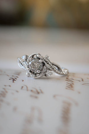 Salt and pepper diamond engagement ring set Clearance