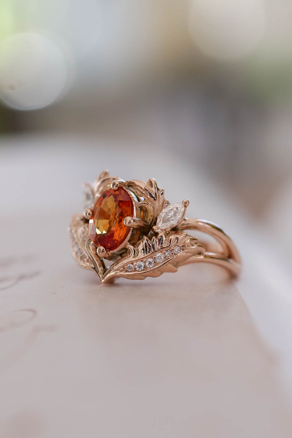 Orange diamond rings Clearance