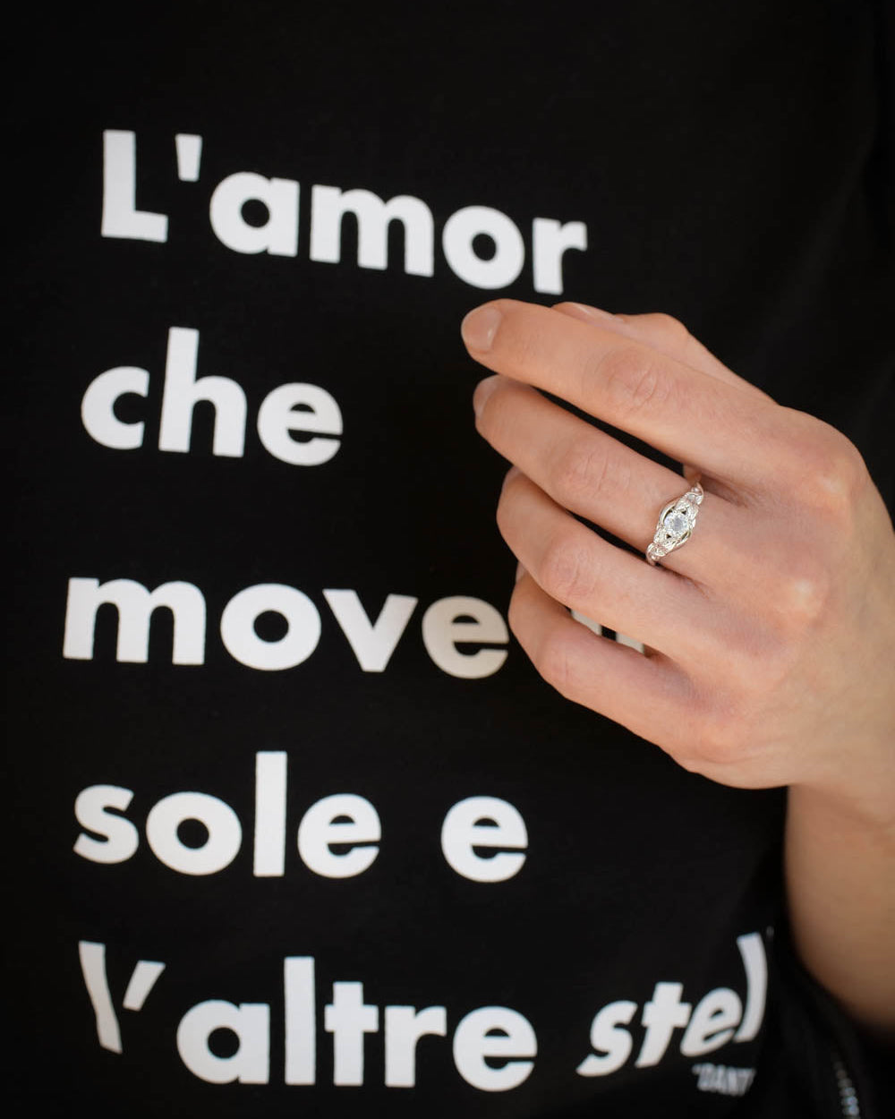 Moonstone engagement rings inspired by nature