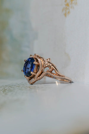 sapphire and diamonds rings for engagement