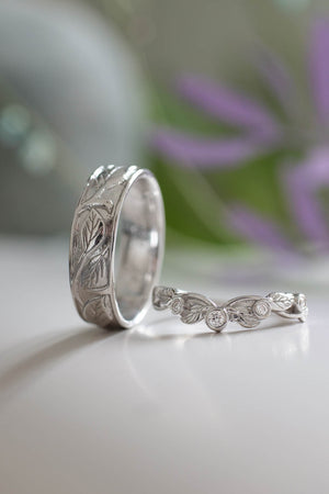 wedding ringgs set for couple. wedding rings for her and wedding  ring for him