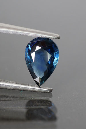 Custom order: Natural sapphire & diamonds ring set / Wisteria - Eden Garden Jewelry™