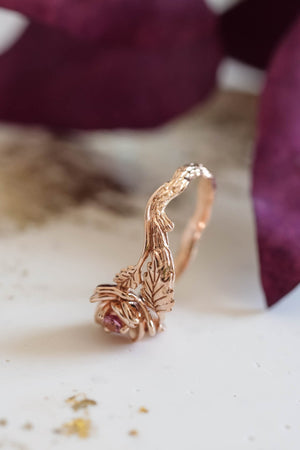 Rose shaped ring, flower engagement ring / Blooming Rose - Eden Garden Jewelry™