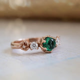 Fiorella round | floral engagement ring setting - Eden Garden Jewelry™