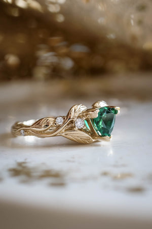 Emerald cut Emerald Engagement ring, Charlotte | sillyshinydiamonds