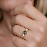 Fiorella round | floral engagement ring setting - Eden Garden Jewelry™