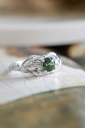 Natural Green Diamond Engagement Ring | Precious stone engagement rings, Engagement  rings romantic, Green diamond