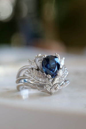 10CT AAA CZ Simulated Royal Blue Sapphire Solitaire Engagement Ring -  Walmart.com