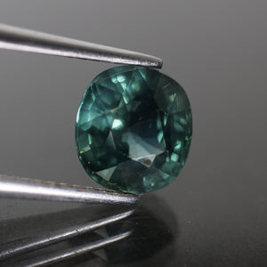 Sapphire | natural, bluish green, color changing, cushion cut 7.5x5 mm, VS, 2.4 ct, Australia - Eden Garden Jewelry™