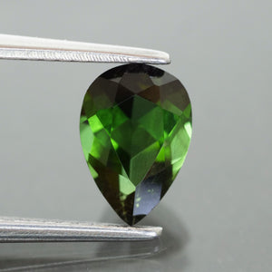 Tourmaline | vivid green, pear cut 8x6 mm, 1.15ct, VS - Eden Garden Jewelry™