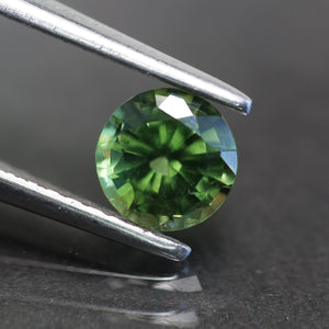 Sapphire | natural, green, round cut 5mm, 0.65 ct, Thailand - Eden Garden Jewelry™