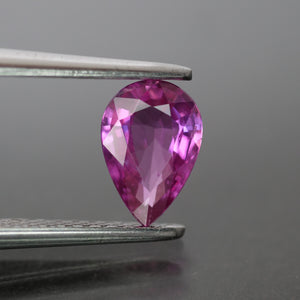 Pink sapphire | natural, pear cut 7x5 mm, VS, 0.68 ct - Eden Garden Jewelry™
