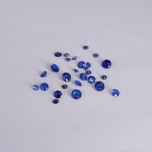 Blue Sapphire | lab created, round cut, 3mm, accent stone - Eden Garden Jewelry™