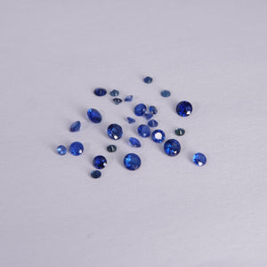Sapphire | natural, blue, round cut 3 mm, accent stone - Eden Garden Jewelry™