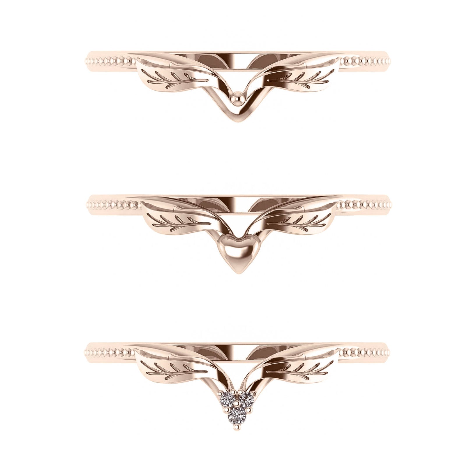 Matching wedding band for Swanlake: choose yours - Eden Garden Jewelry™