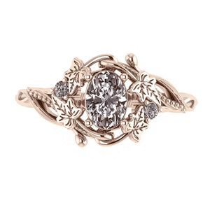 Ivy Undina | oval cut gemstone setting 7x5 mm - Eden Garden Jewelry™