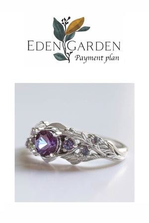 Payment plan: Japanese Maple with alexandrites - Eden Garden Jewelry™